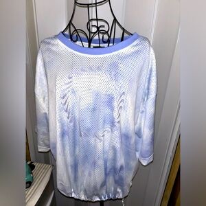 Nike Womens Icon Clash Tie Dye Mesh Top..size 2X(NWT)..purple/white